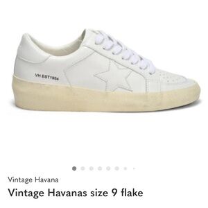 Vintage Havana White and Cream Star Sneakers